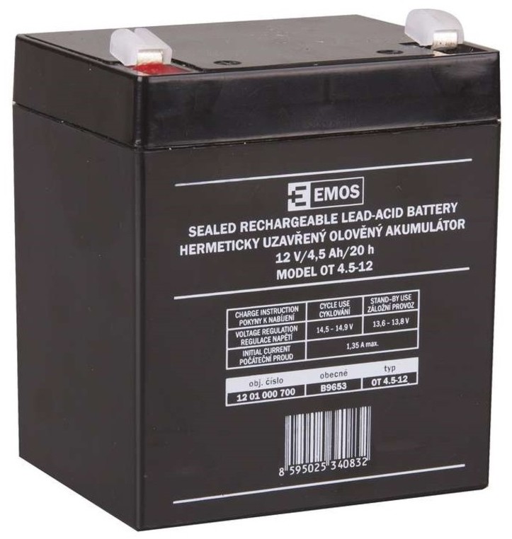 OT 4.5-12 12V / 4.5 Ah - -    90 / 70 / 102 mm - 