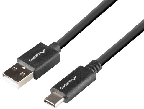 Кабел Lanberg USB Type-C male към USB Type-A male Кабел Lanberg USB Type-C male към USB Type-A male - 1 m -