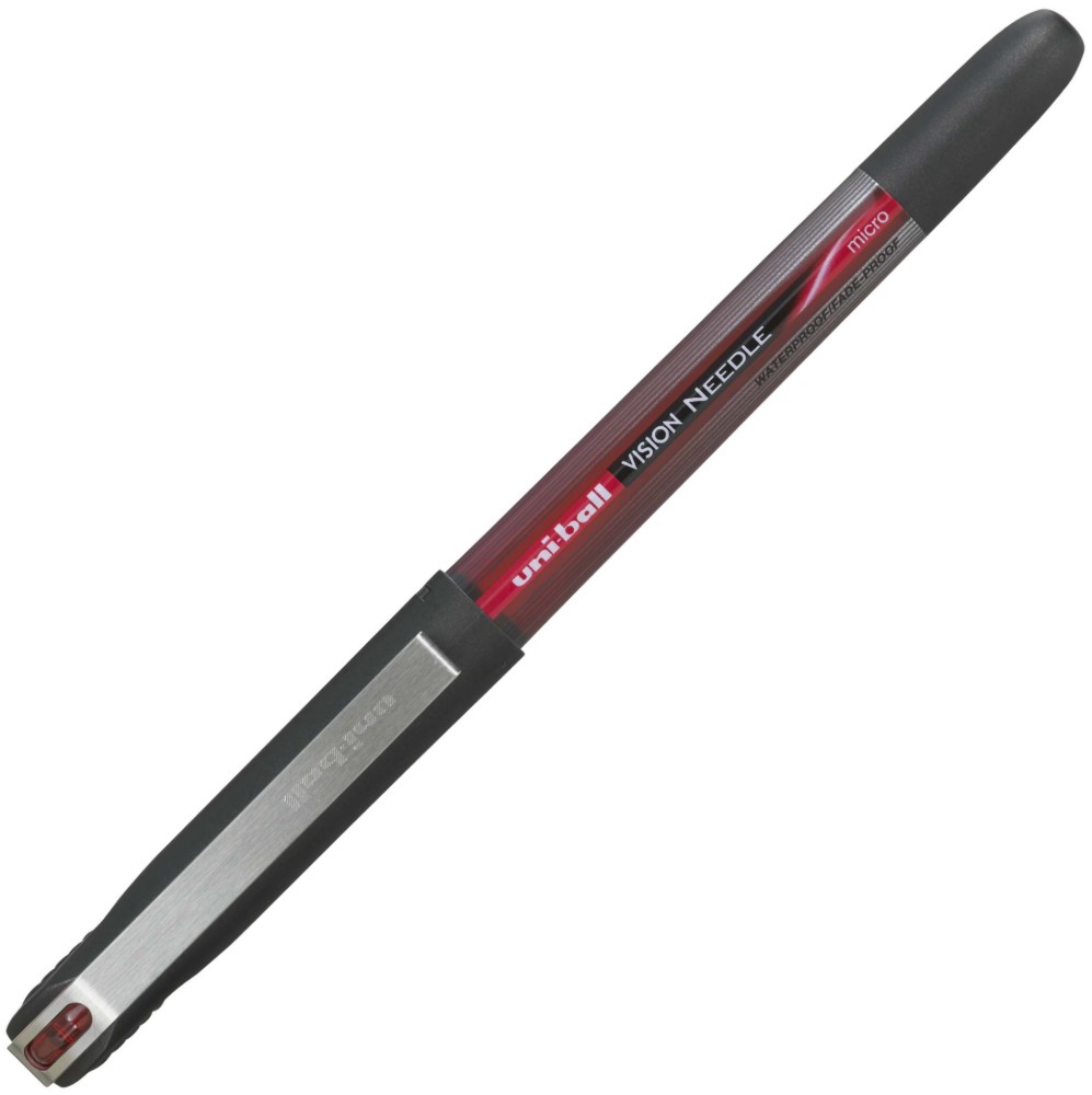 Червен ролер Uni-Ball Vision Needle Micro 0.5 mm Червен ролер Uni-Ball Vision Needle Micro 0.5 mm -