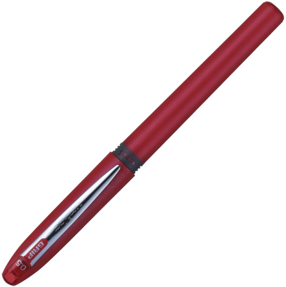 Червен ролер Uni-Ball Grip Micro 0.5 mm Червен ролер Uni-Ball Grip Micro 0.5 mm -