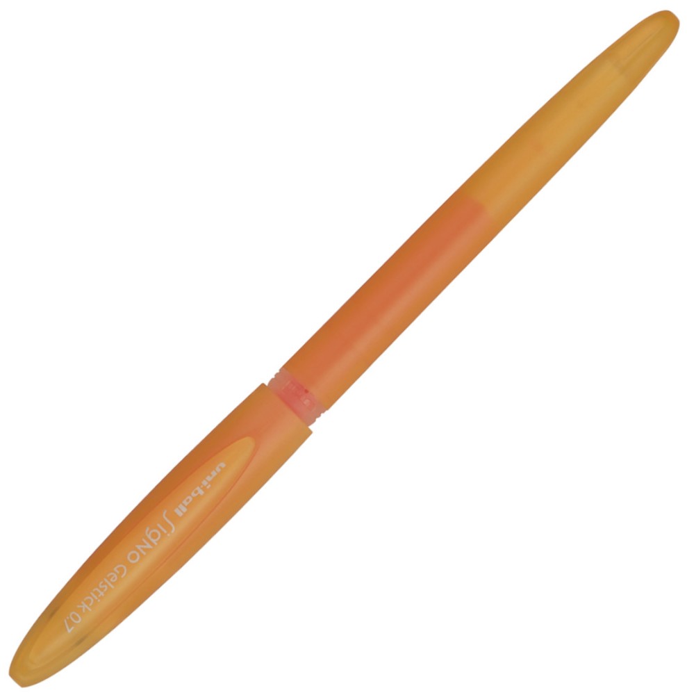 Оранжева гел химикалка Uni-Ball Gelstick 0.7 mm Оранжева гел химикалка Uni-Ball Gelstick 0.7 mm - От серията Signo -