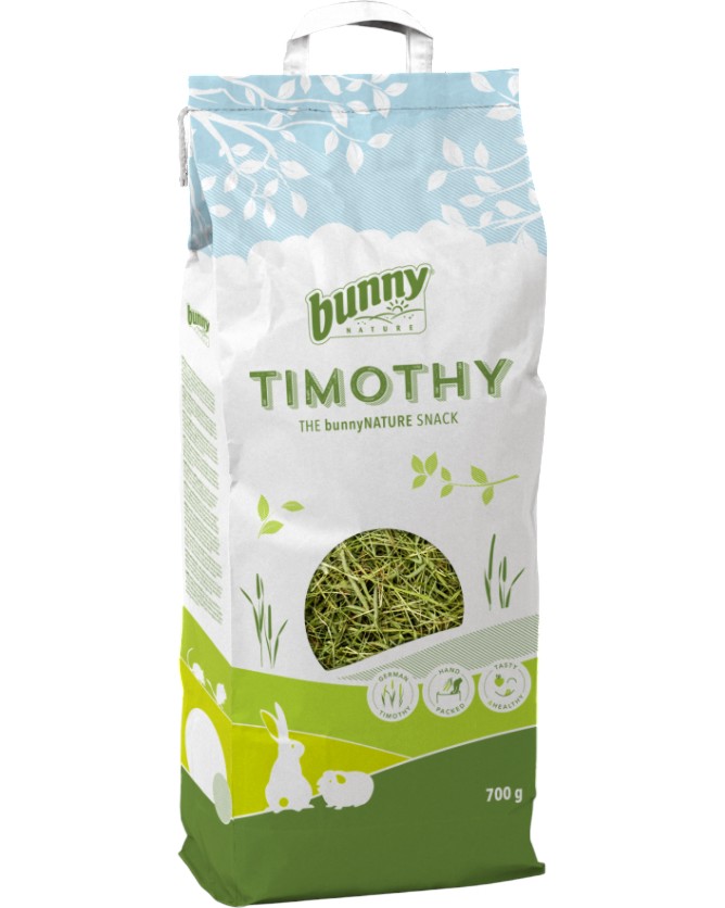 Сено за декоративни зайчета и гризачи bunny Nature Сено за декоративни зайчета и гризачи bunny Nature - 0.7 и 3 kg, от тимотейка - продукт