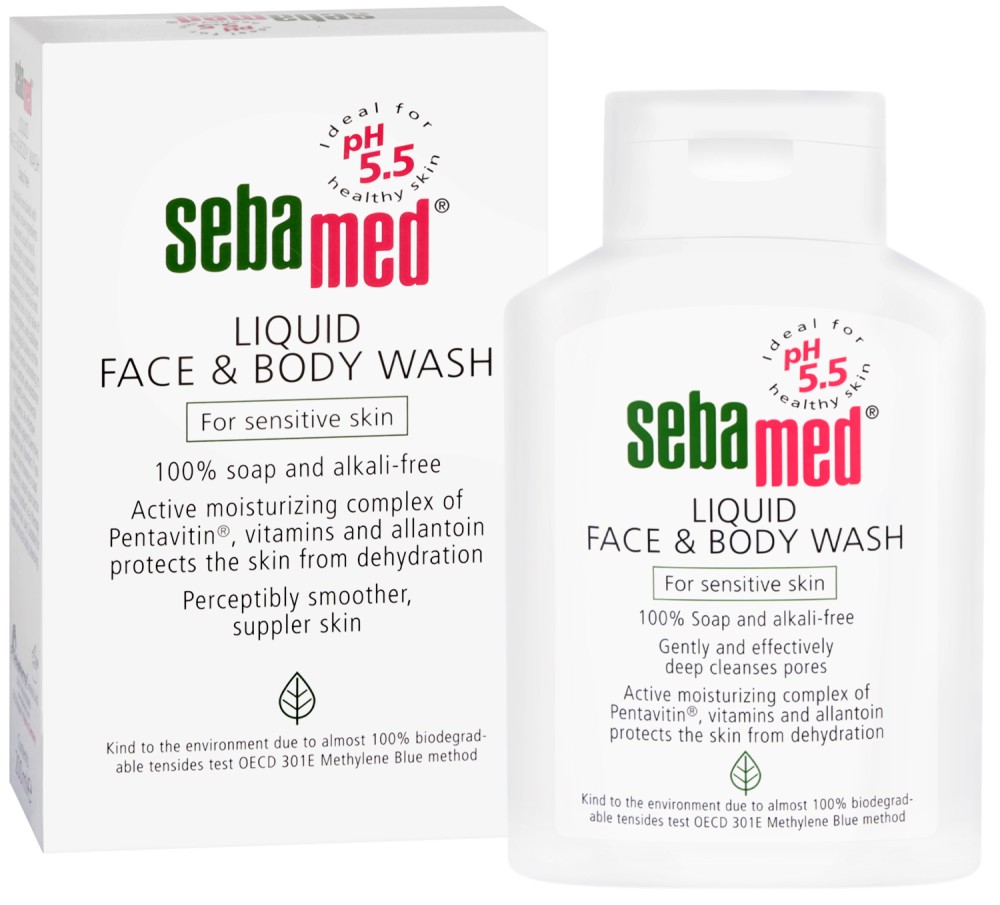 Sebamed Liquid Face & Body Wash -            "Sensitive Skin" - 