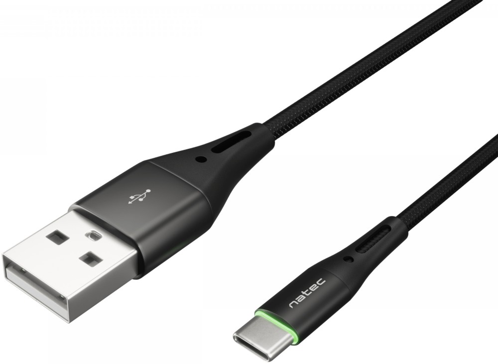 Кабел USB-C male към USB-A male Natec Prati Кабел USB-C male към USB-A male Natec Prati - 1 m -