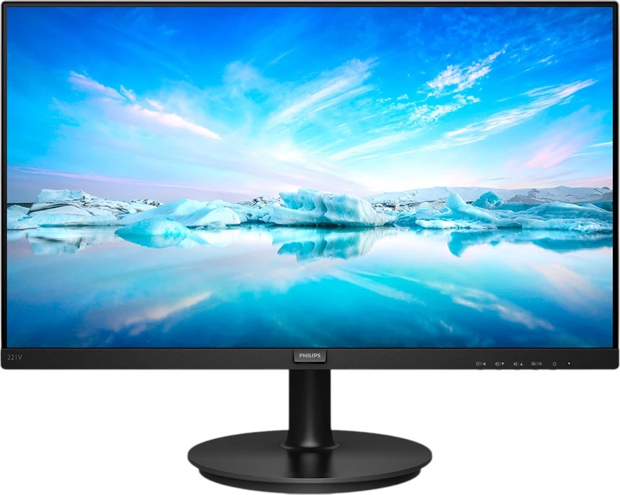 ������� Philips 221V8A - 21.5", VA, 75 Hz, 16:9, 1920 x 1080, 4 ms, HDMI, VGA, Adaptive-Sync - 