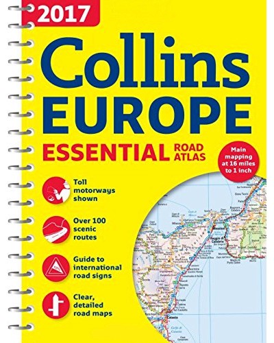 Collins Europe Essential Road Atlas 2017 - 