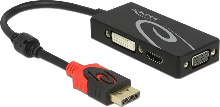  DisplayPort male  HDMI / VGA / DVI female DeLock - 