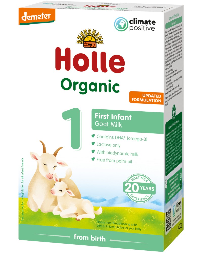       Holle Organic Goat Milk 1 - 400 g,   - 