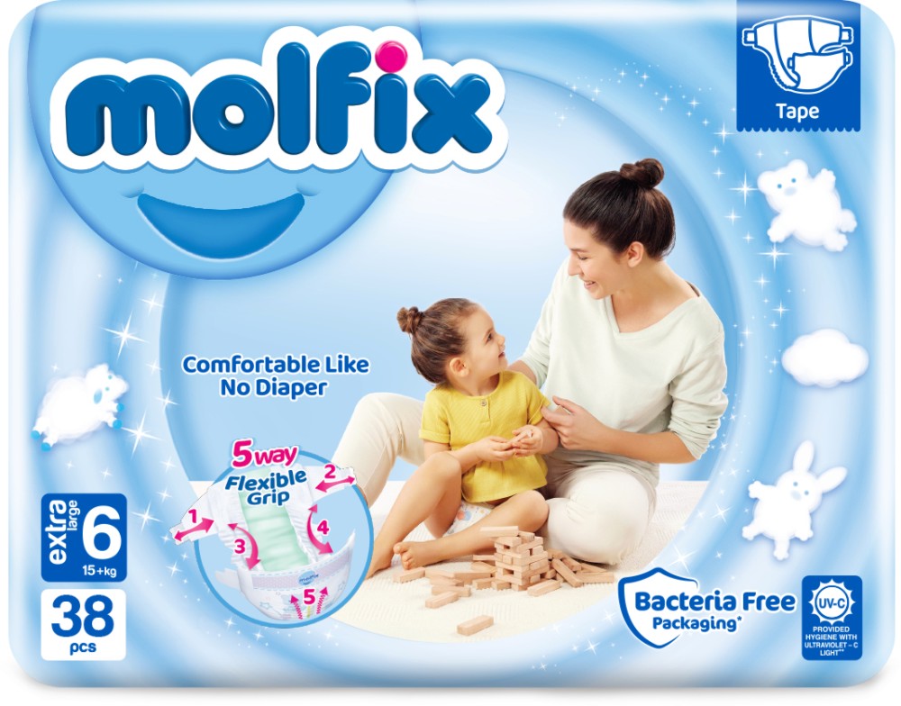  Molfix 6 Extra Large - 38  52 ,   15+ kg - 