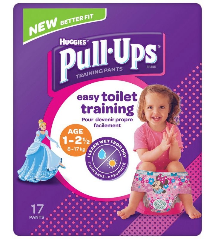 Huggies Pull Ups Girl M -           8  17 kg - 