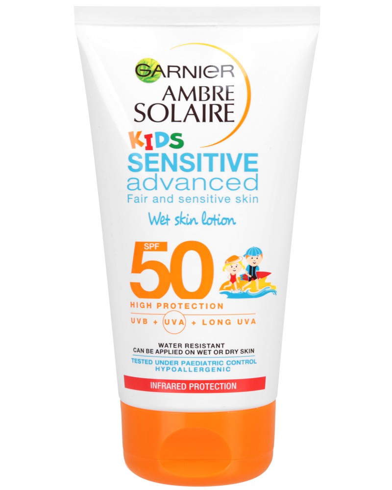 Garnier Ambre Solaire Kids Wet Skin Lotion SPF 50 -      Ambre Solaire - 