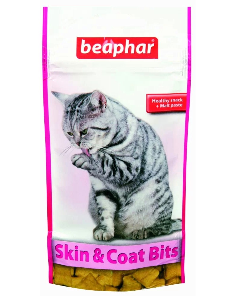 ��������� �� ����� Beaphar Skin Coat Bits - 35 g, � ���� - �����