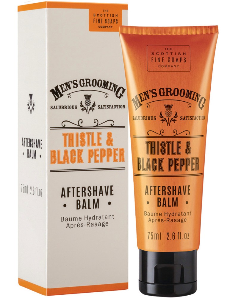Scottish Fine Soaps Men's Grooming Thistle & Black Pepper Aftershave Balm -       Men's Grooming - 