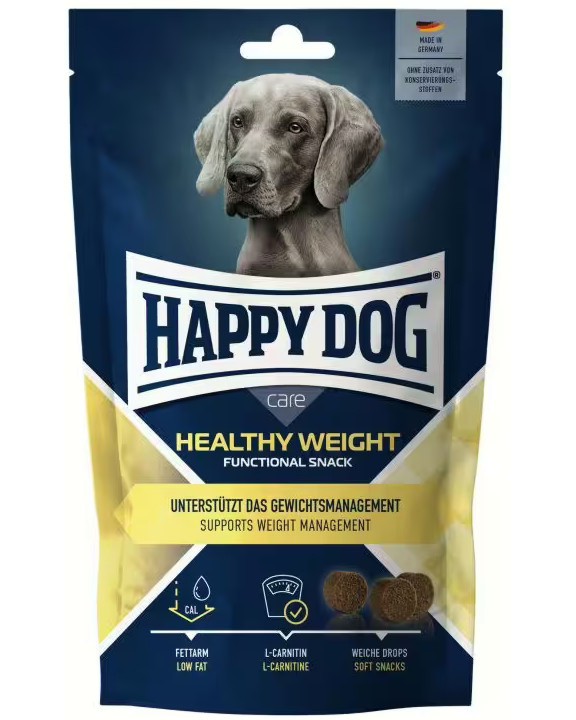 Лакомства за кучета с наднормено тегло Happy Dog Care Healthy Weight Лакомства за кучета с наднормено тегло Happy Dog Care Healthy Weight - 100 g, в зряла възраст - храна