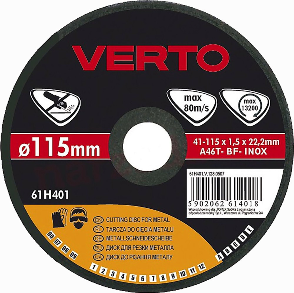    Verto - ∅ 115 / 1.5 / 22.2 mm - 