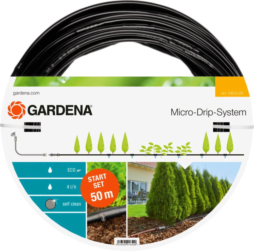 Комплект за капково напояване Gardena L Комплект за капково напояване Gardena L - За система Micro-Drip -
