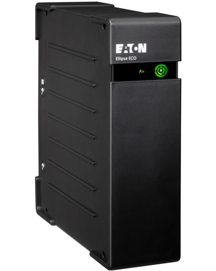 Непрекъсваемо токозахранващо устройство UPS Eaton Ellipse ECO USB 650 DIN Непрекъсваемо токозахранващо устройство UPS Eaton Ellipse ECO USB 650 DIN - 650 VA, 400 W, 12 V / 7 Ah, 4 x Schuko изхода, USB, Off-Line -