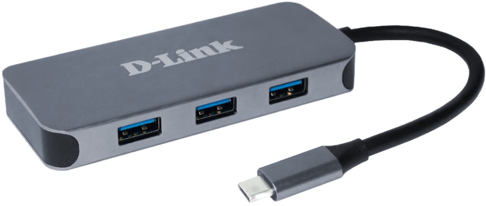 USB-C  D-Link DUB-2335 - 6  (1x Ethernet, 1x HDMI 1.4, 1x USB-C, 3x USB-A 3.0) - 