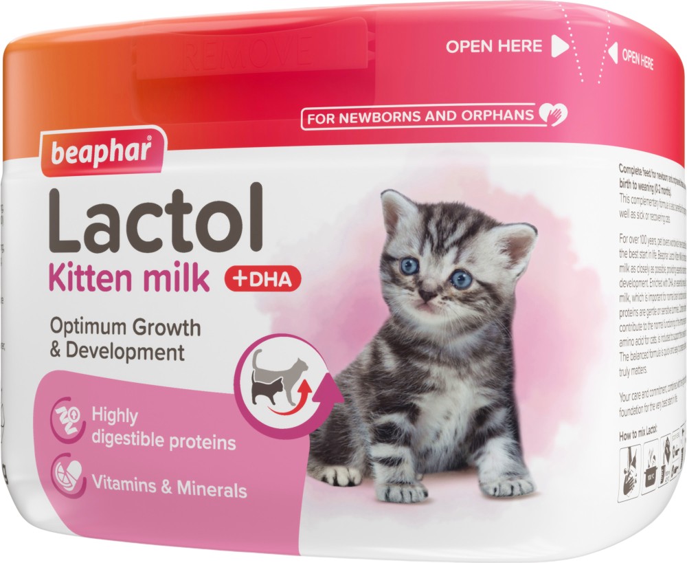 ���� ����� �� ����� Beaphar Lactol Kitten Milk - 250 � 500 g - �����