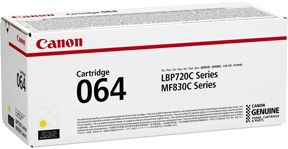 Тонер касета Canon CRG-064 Yellow Тонер касета Canon CRG-064 Yellow - 5000 страници -