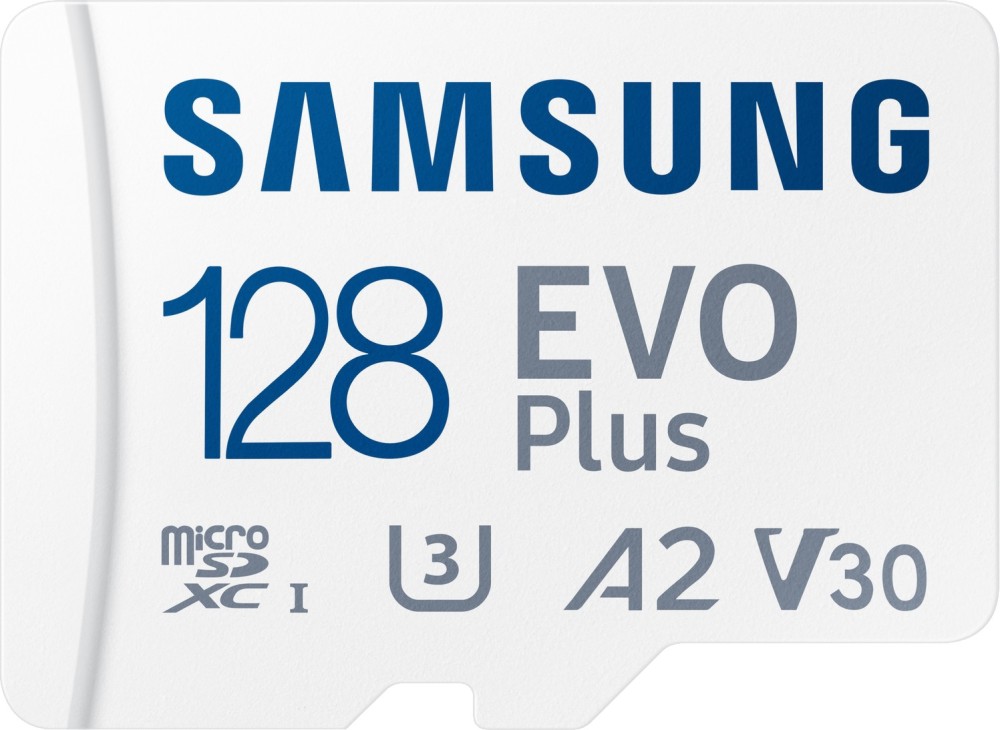 Micro SDXC   128 GB Samsung EVO Plus - A2, UHS-I, U3, V30  SD  - 