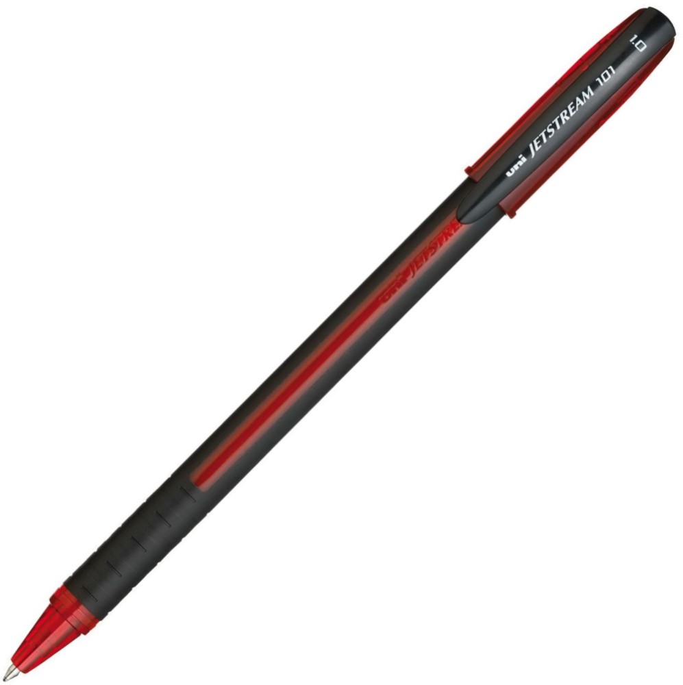 Червен ролер Uni-Ball 101 1 mm Червен ролер Uni-Ball 101 1 mm - От серията Jetstream -