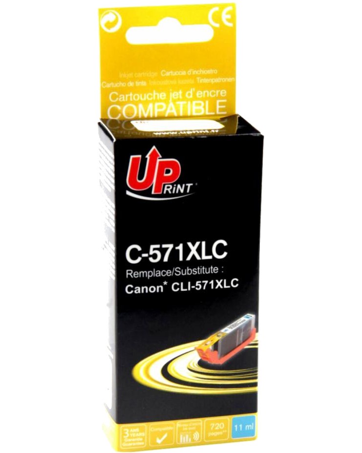 ������ � ������� �� ������� UPrint C-571XL Cyan - 720 �������� - 