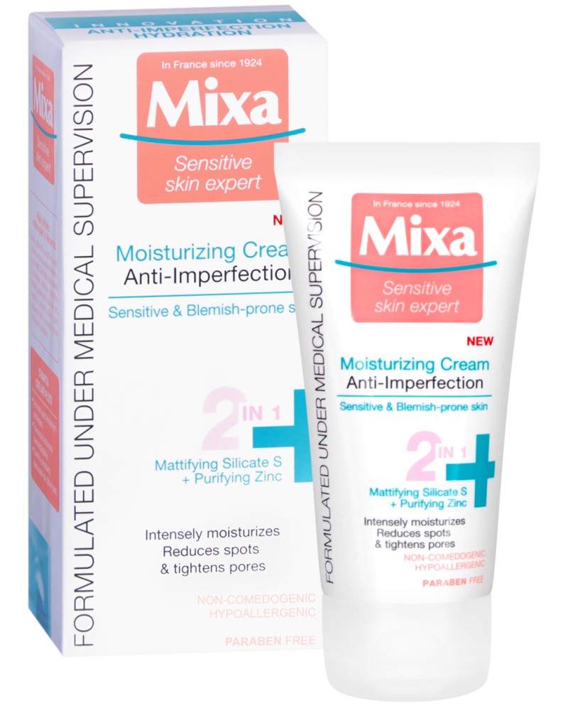 Mixa Anti-Imperfections 2 in 1 Moisturizing Cream -         Anti-Imperfections - 