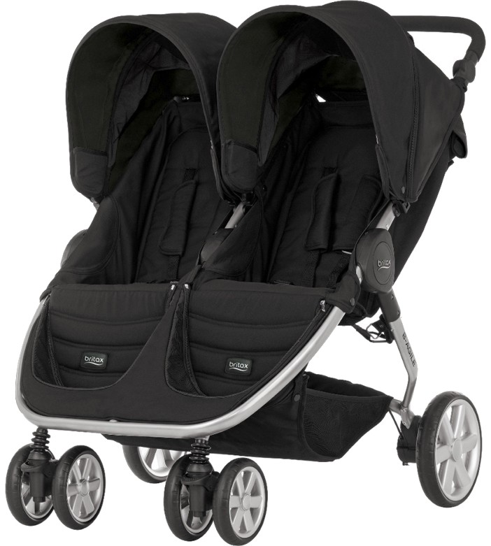 Комбинирана бебешка количка за близнаци Britax B-Agile Double - С дъждобран - количка