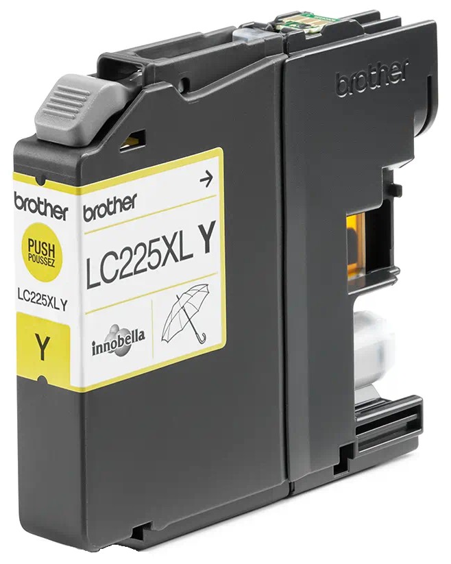 Касета с мастило за принтер Brother LC-225XL Yellow Касета с мастило за принтер Brother LC-225XL Yellow - 1200 страници -