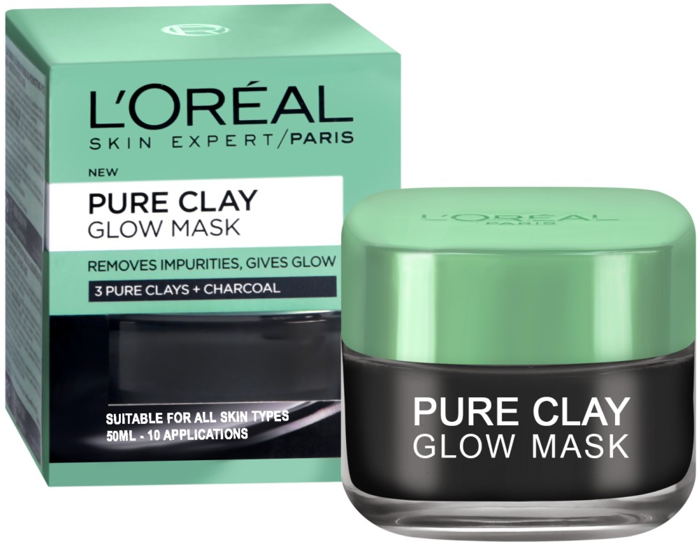 L'Oreal Pure Clay Glow Mask -           "Pure Clay" - 