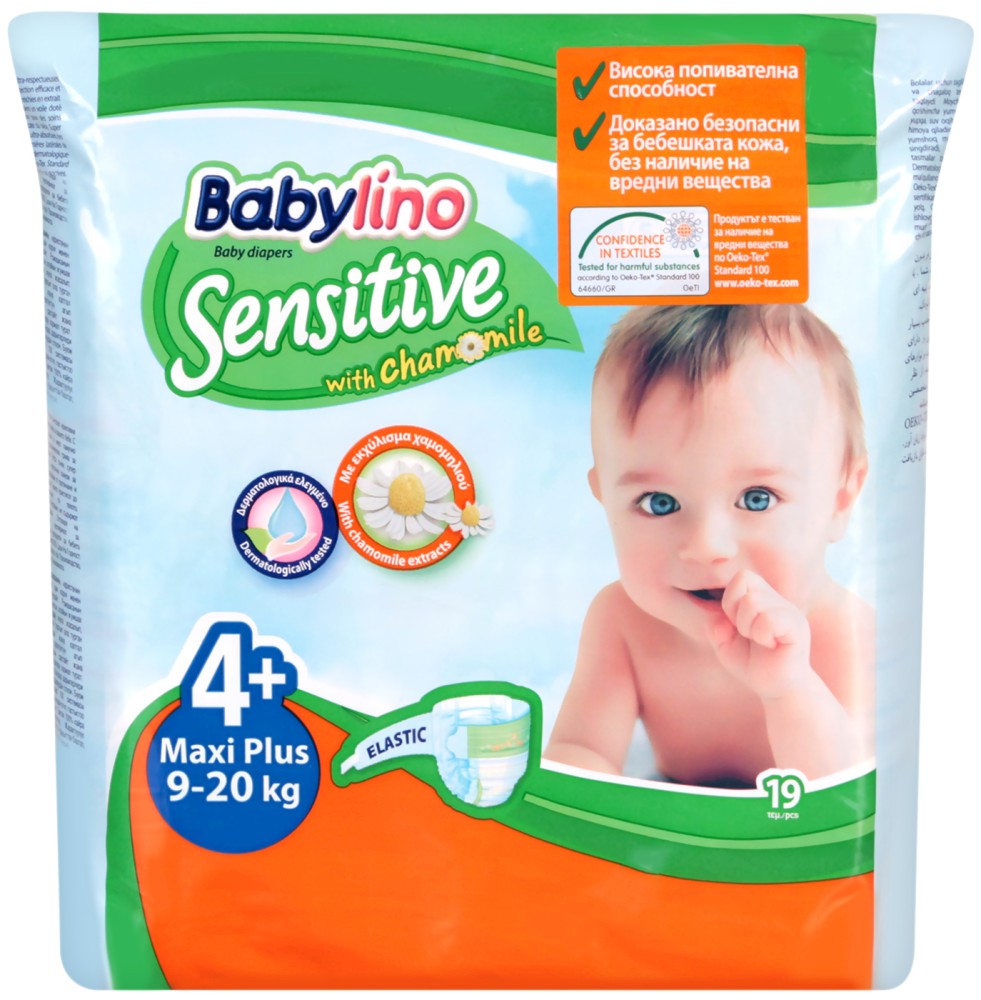  Babylino Sensitive 4+ Maxi Plus - 19  46 ,   9-20 kg - 