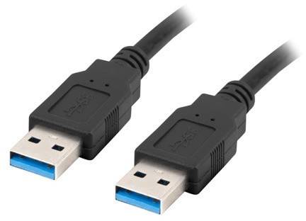  Lanberg USB Type-A male  Type-A male 3.0 - 1 m - 