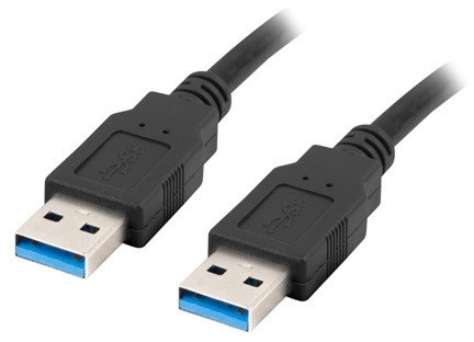Кабел Lanberg USB Type-A male към Type-A male 3.0 Кабел Lanberg USB Type-A male към Type-A male 3.0 - 1 m -