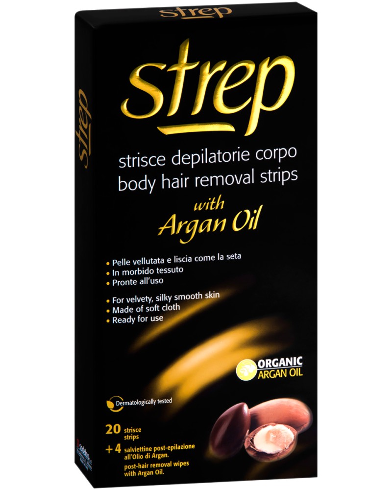Strep Body Hair Removal Strips Argan Oil - 20         - 
