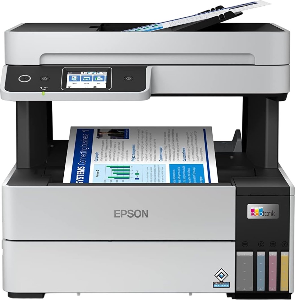 Мултифункционално мастиленоструйно устройство Epson EcoTank L6499 Мултифункционално мастиленоструйно устройство Epson EcoTank L6499 - Монохромен принтер / копир / скенер / факс, 4800 x 1200 dpi, 37 ppm, USB, Ethernet, Wi-Fi, A3 -