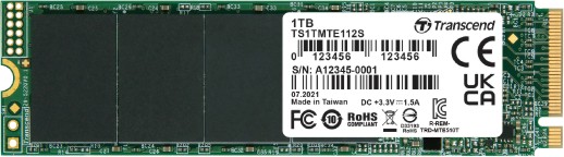 SSD ����� Transcend 110S PCIe 3.0 x4 NVMe 1.3 - 1 TB, ������ 1700 MB/s, ����� 1400 MB/s, 3D NAND - 