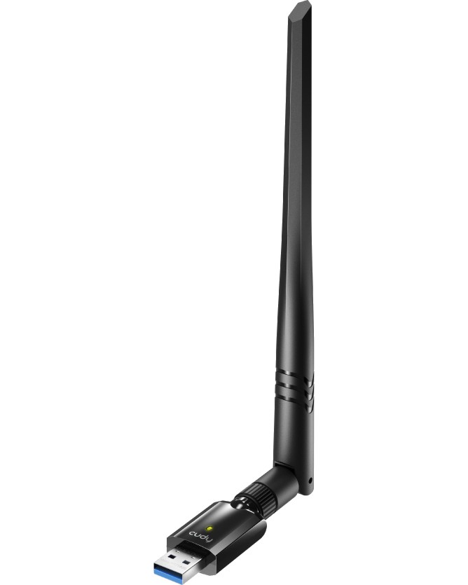 Безжичен адаптер Cudy WU1400 Безжичен адаптер Cudy WU1400 - 2.4 GHz (400 Mbps), 5 GHz (867 Mbps) -