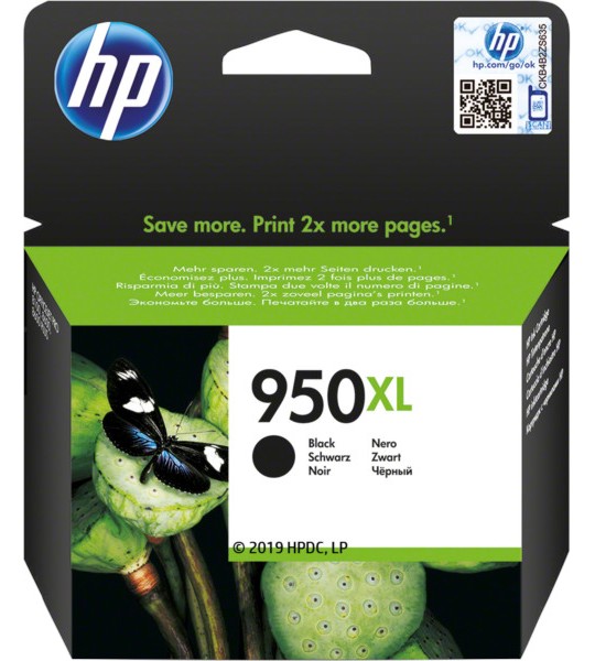 Касета с мастило за принтер HP 950 XL Black Касета с мастило за принтер HP 950 XL Black - 2300 страници -