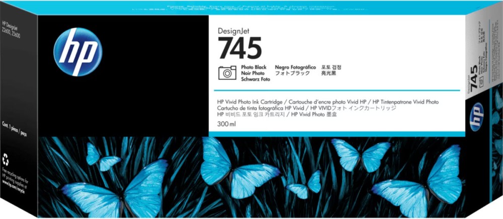     HP 745 Photo Black - 300 ml - 