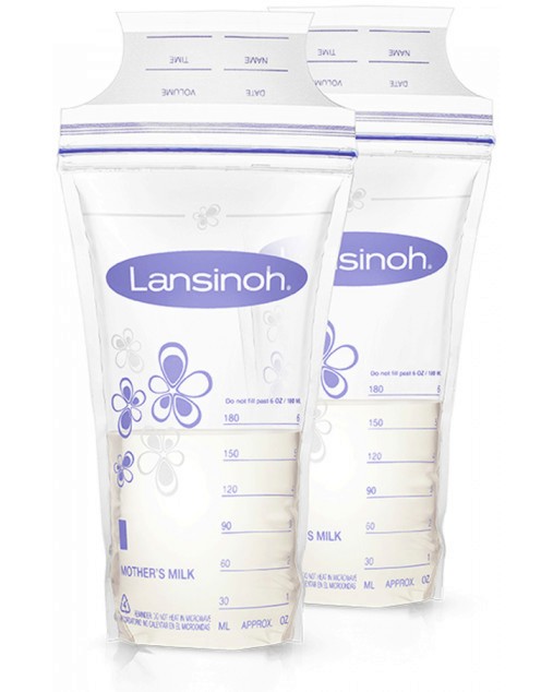 Торбички за кърма Lansinoh - 25 или 50 броя x 180 ml - продукт