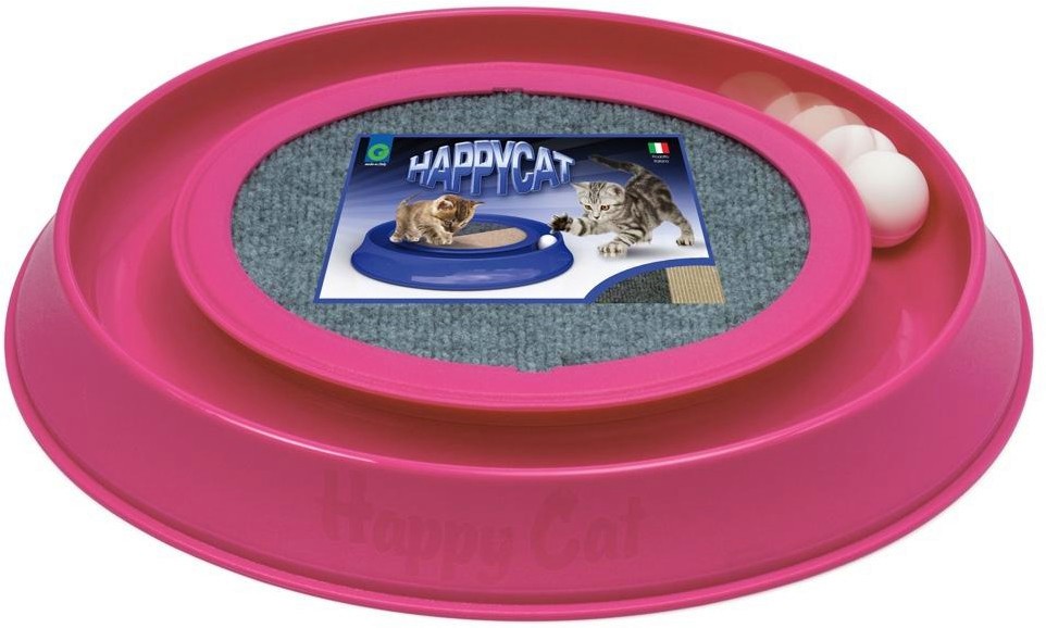 Интерактивна играчка за котки Georplast Интерактивна играчка за котки Georplast - С драскалка и топче - играчка