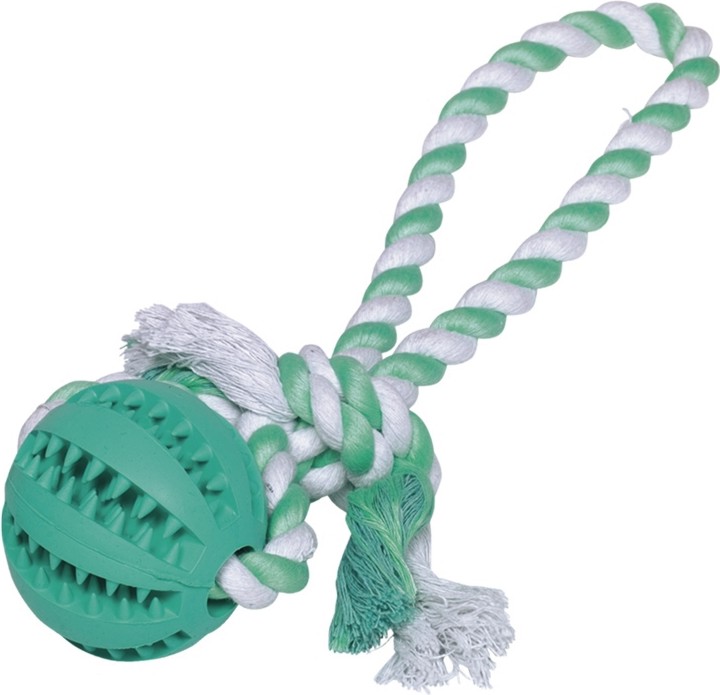 Въжена играчка за кучета Nobby Въжена играчка за кучета Nobby - С дължина 30 cm и аромат на мента, от серията Dental Line - играчка