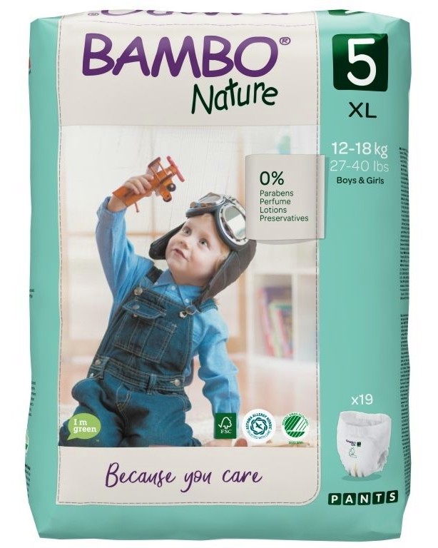   Bambo Nature Pants 5 XL - 19 ,   12-18 kg - 