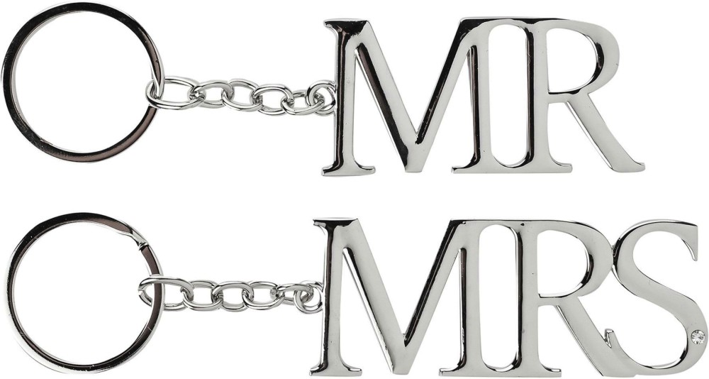 Посребрени ключодържатели Widdop Bingham Mr & Mrs Посребрени ключодържатели Widdop Bingham Mr & Mrs - 2 броя, от колекцията Amore - продукт