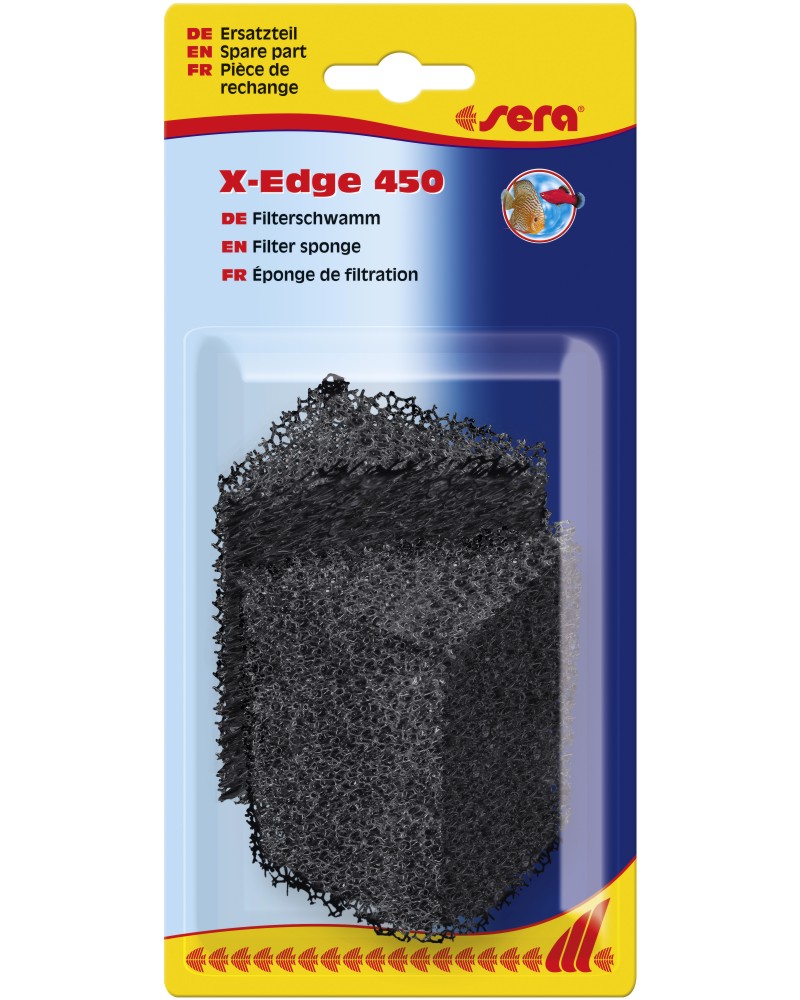 Резервни гъби за филтър sera Filter Sponge Резервни гъби за филтър sera Filter Sponge - 2 броя, за ъглов филтър X-Edge 450 - продукт