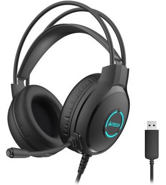 Гейминг слушалки A4Tech FH300U Гейминг слушалки A4Tech FH300U - С USB-A кабел 2 m, LED подсветка, от серията Fstyler -