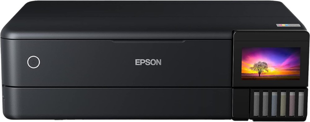 Мултифункционално мастиленоструйно устройство Epson EcoTank L8180 Мултифункционално мастиленоструйно устройство Epson EcoTank L8180 - Цветен принтер / копир / скенер, 5760 x 1440 dpi, 32 pages/min, USB, LAN, Wi-Fi, A3, двустранен печат -