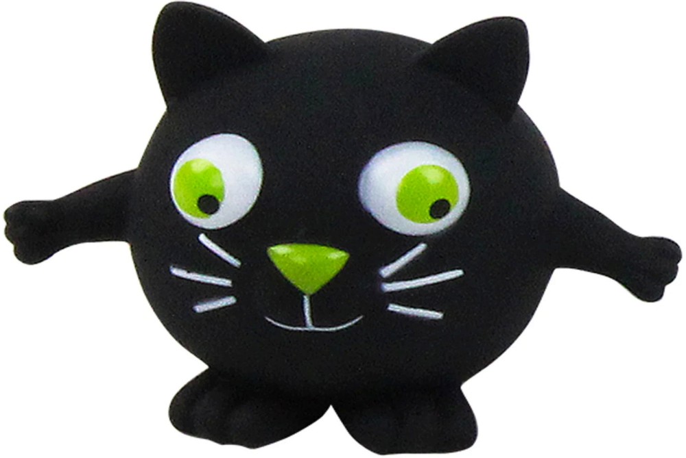 Винилова играчка за кучета Котка Pawise Винилова играчка за кучета Котка Pawise - 10.5 / 9 / 9 cm, със звукови ефекти - играчка