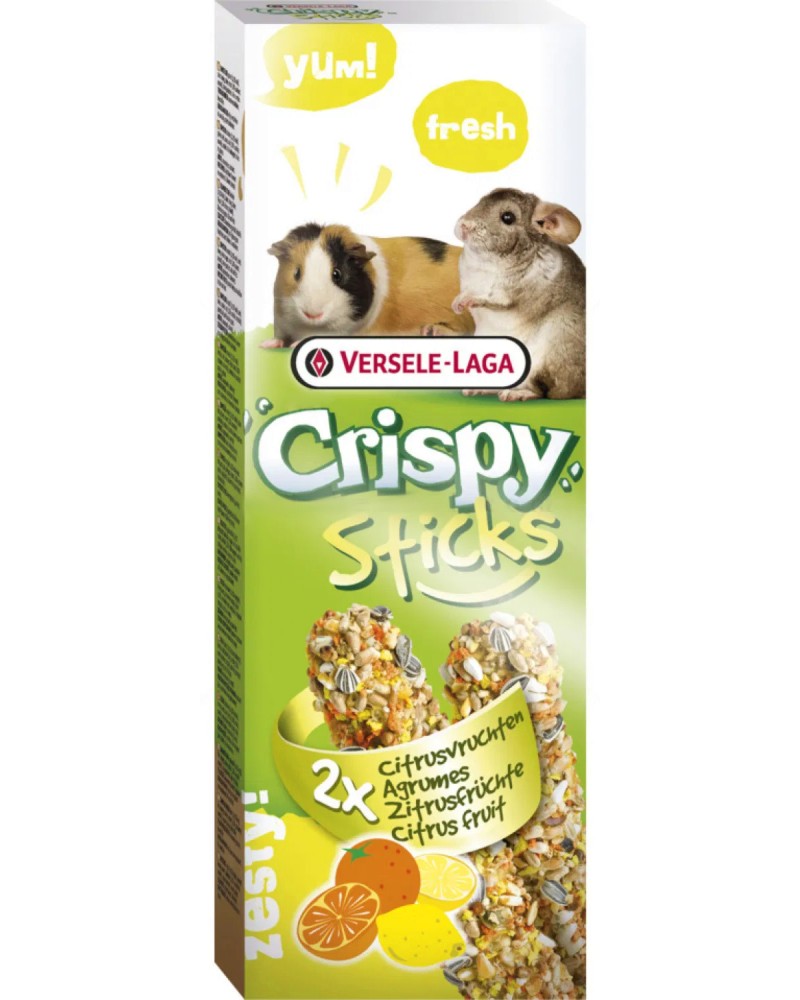       VERSELE LAGA Sticks Guinea Pigs-Chinchillas - 2 x 55 g,   ,   Crispy - 